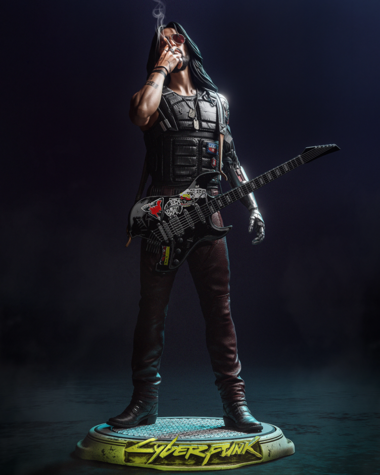 Johnny Silverhand STL + Extras - Cyberpunk