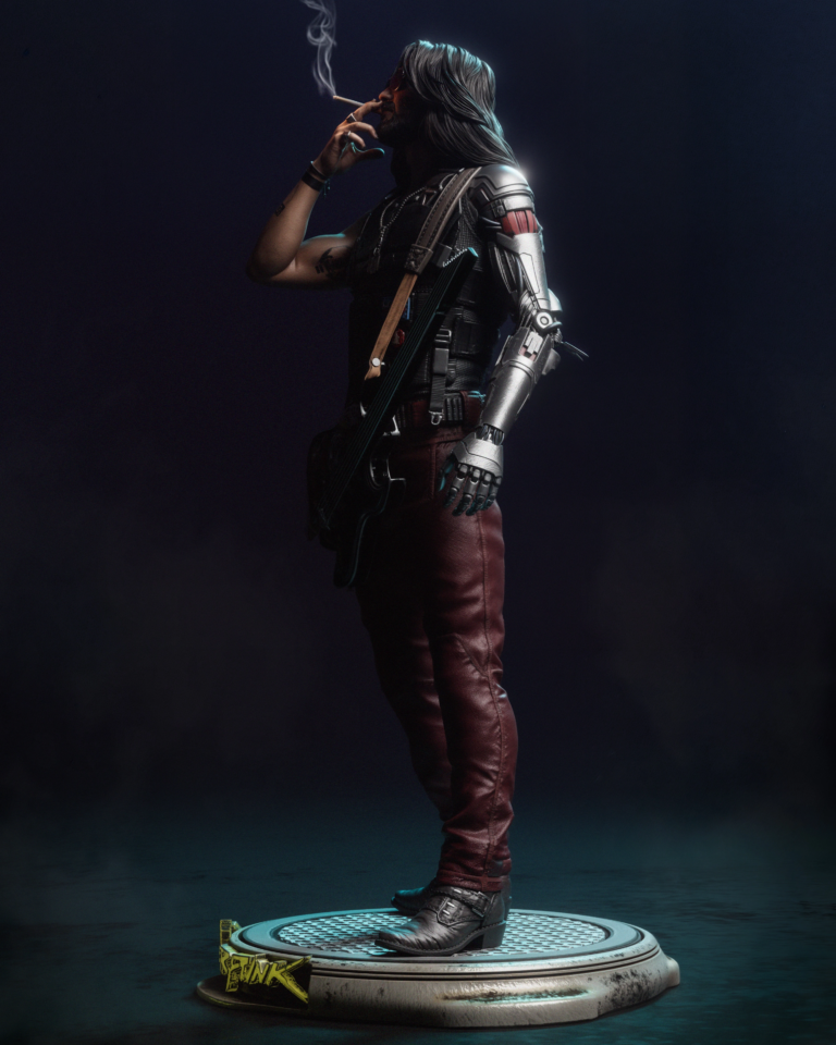 Johnny Silverhand STL + Extras - Cyberpunk