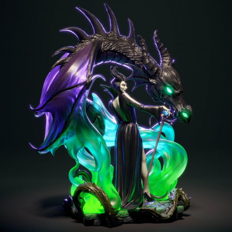 Maleficent STL Diorama - Fantasy