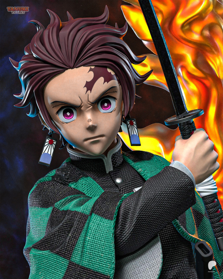 Tanjiro Kamado STL Cover