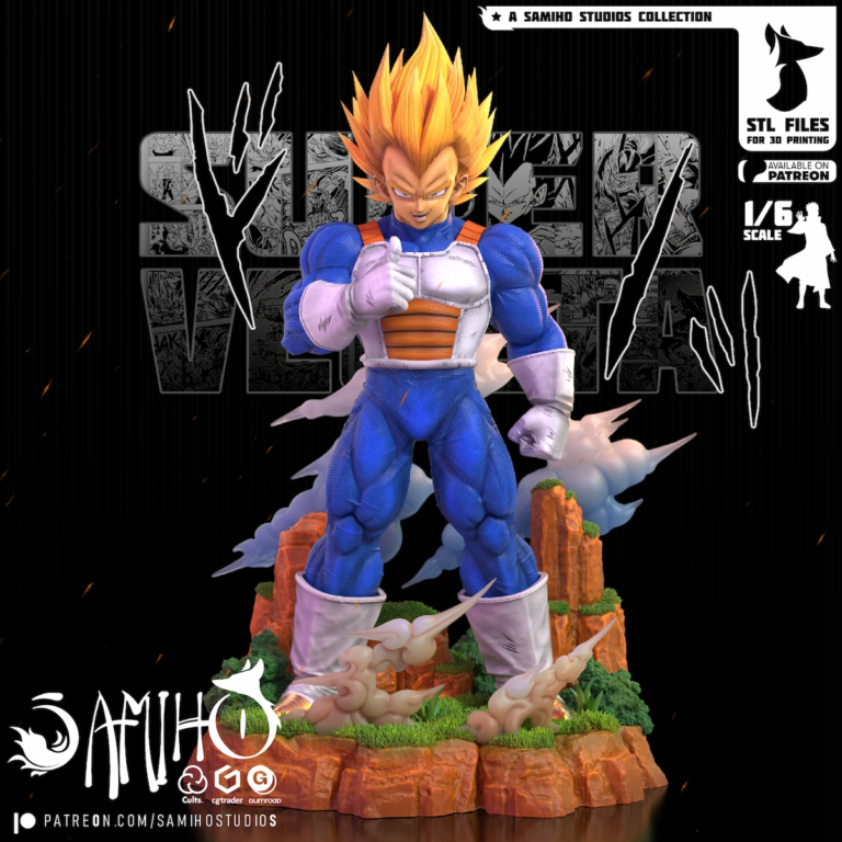 Vegeta STL SSJ2 Cover