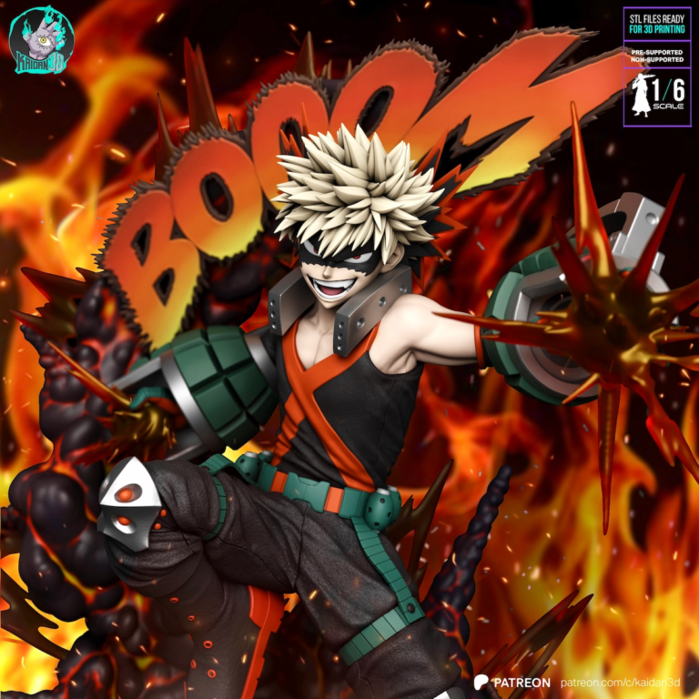 Katsuki Bakugo STL Cover
