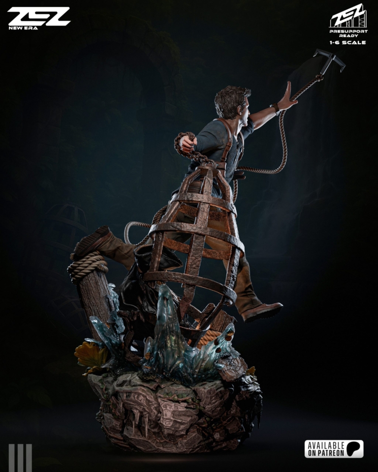 Nathan Drake STL + Bust - Uncharted