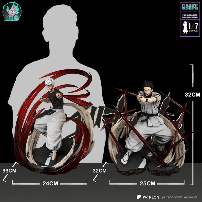 Gojo vs Sukuna STL Diorama - Jujutsu Kaisen