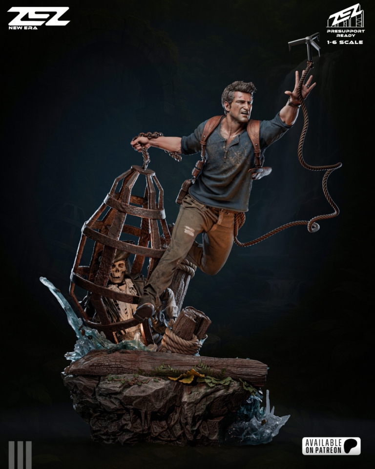 Nathan Drake STL + Bust - Uncharted