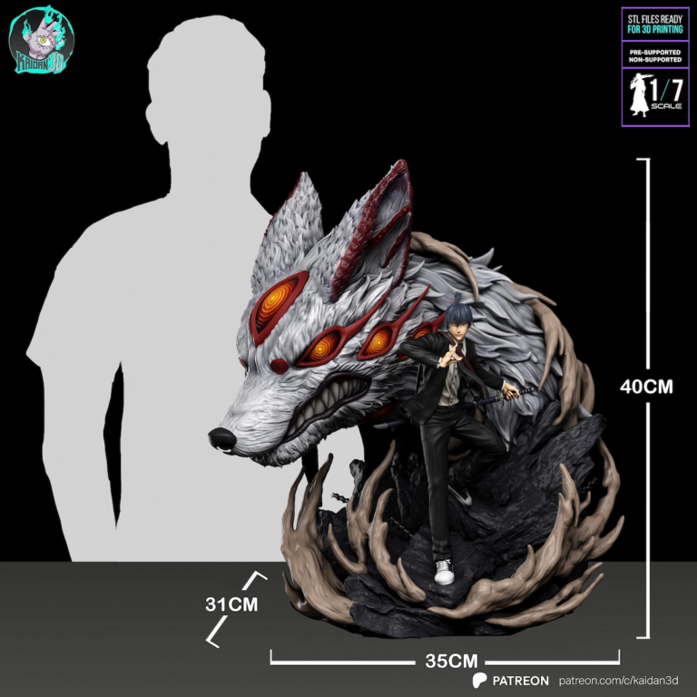 Aki Hayakawa STL & Fox Devil 2 - Chainsaw Man