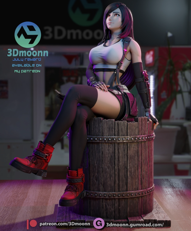 Tifa Lockhart sentada