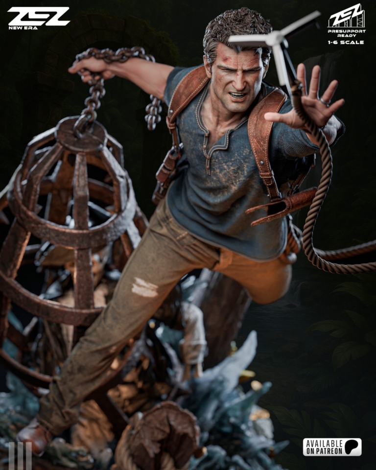 Nathan Drake STL + Bust - Uncharted