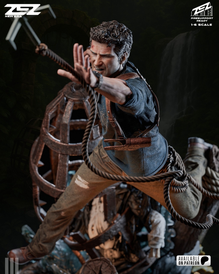 Nathan Drake STL + Bust - Uncharted