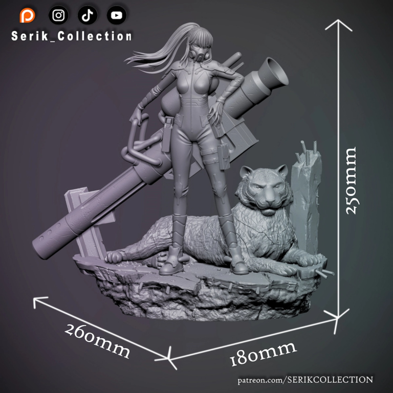 Mina Ashiro STL 2 - Kaiju No 8