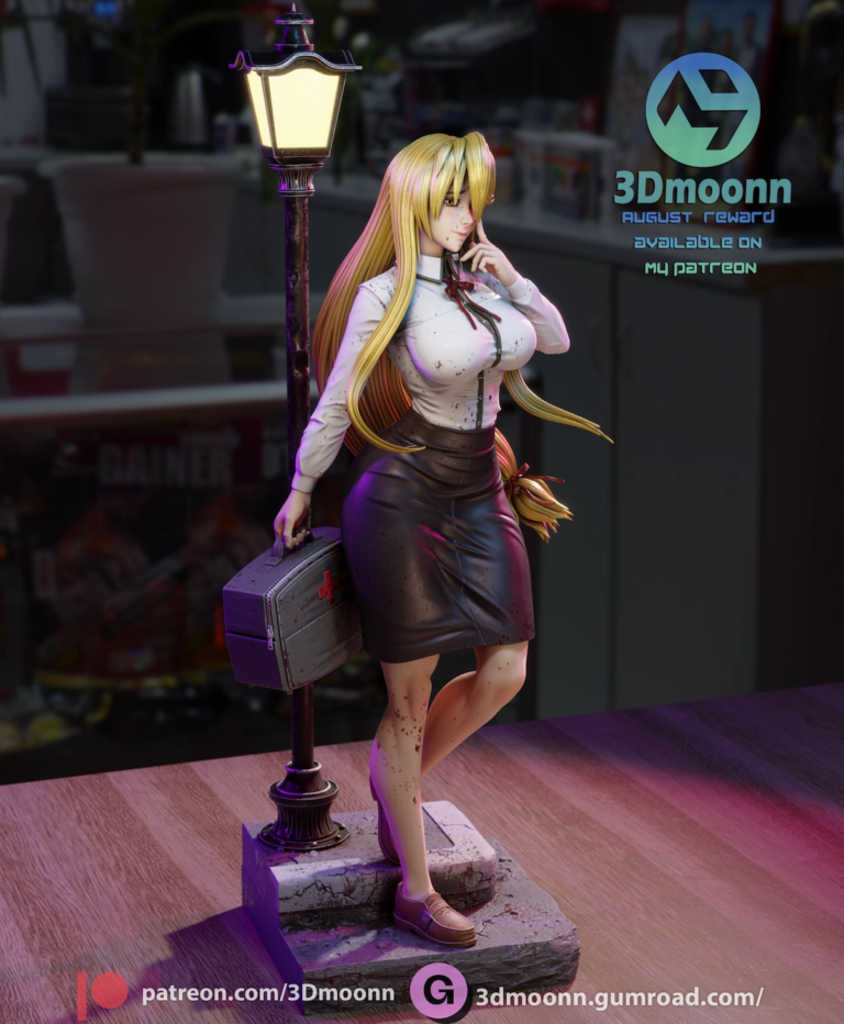 Shizuka Marikawa STL + NSFW - High School DxD