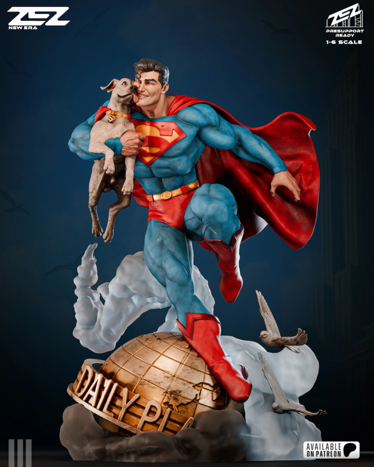 Superman STL & Krypto + Bust - DC