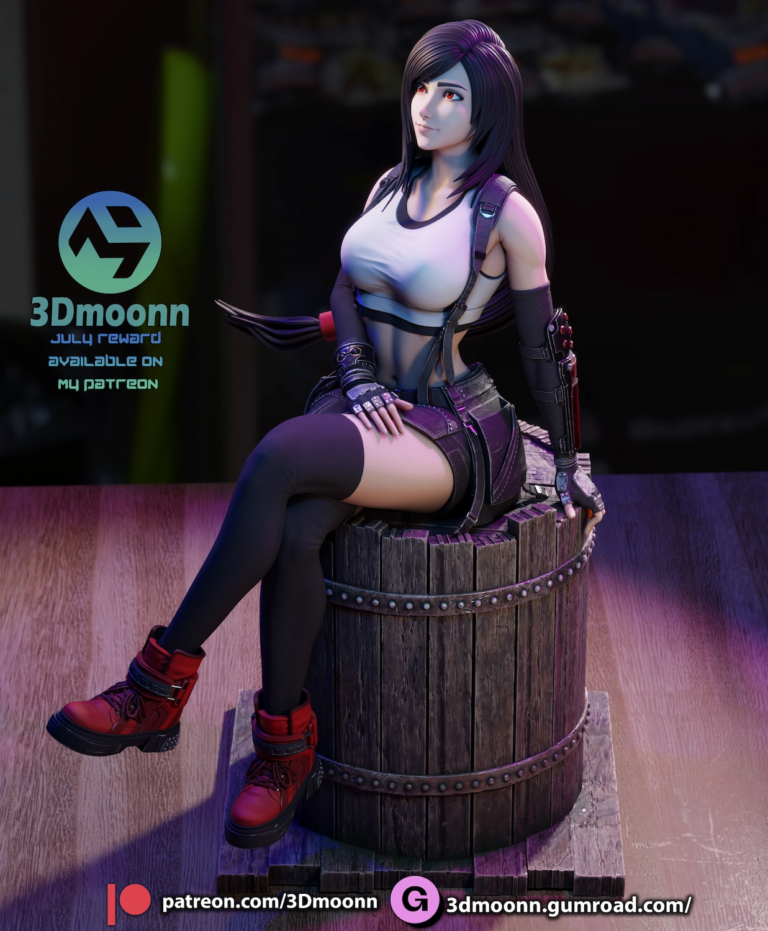 Tifa Lockhart STL 3 + NSFW - Final Fantasy