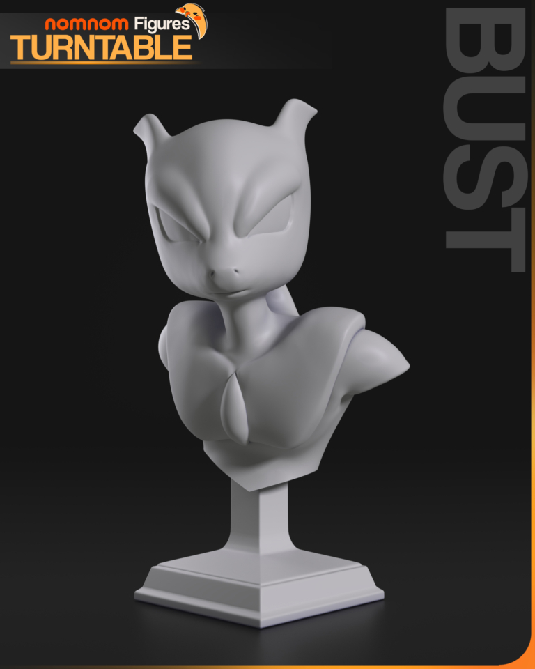 Mewtwo STL + Bust - Pokémon