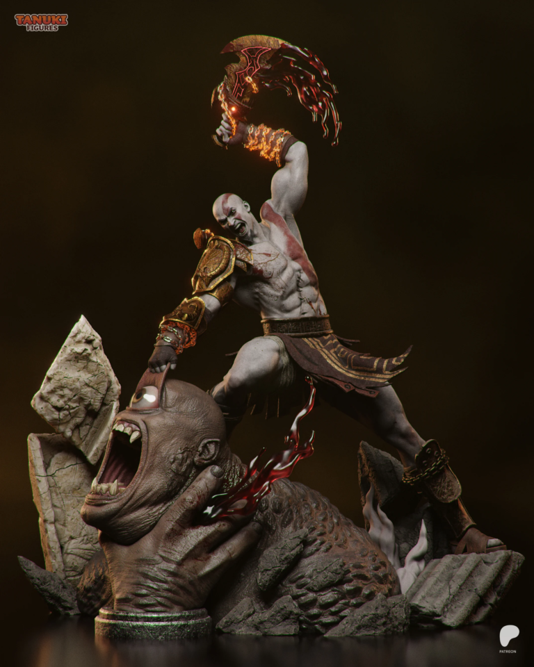 Kratos STL 6 Diorama - God of War