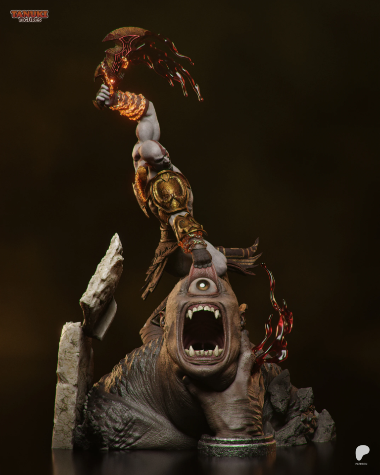 Kratos STL 6 Diorama - God of War
