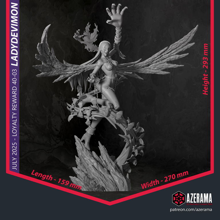 Lady Devimon STL + NSFW - Digimon