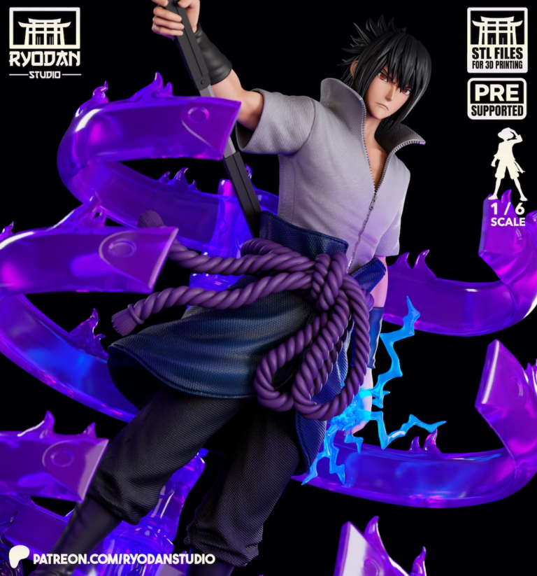 Sasuke Uchiha STL Cover