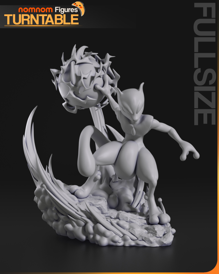 Mewtwo STL + Bust - Pokémon