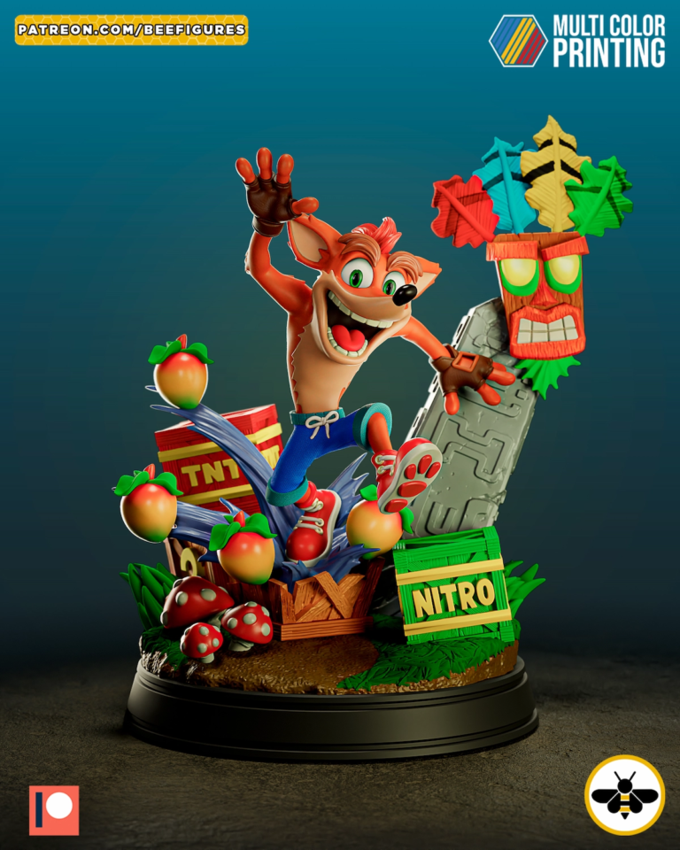 Crash Diorama 2 - Crash Bandicoot STL