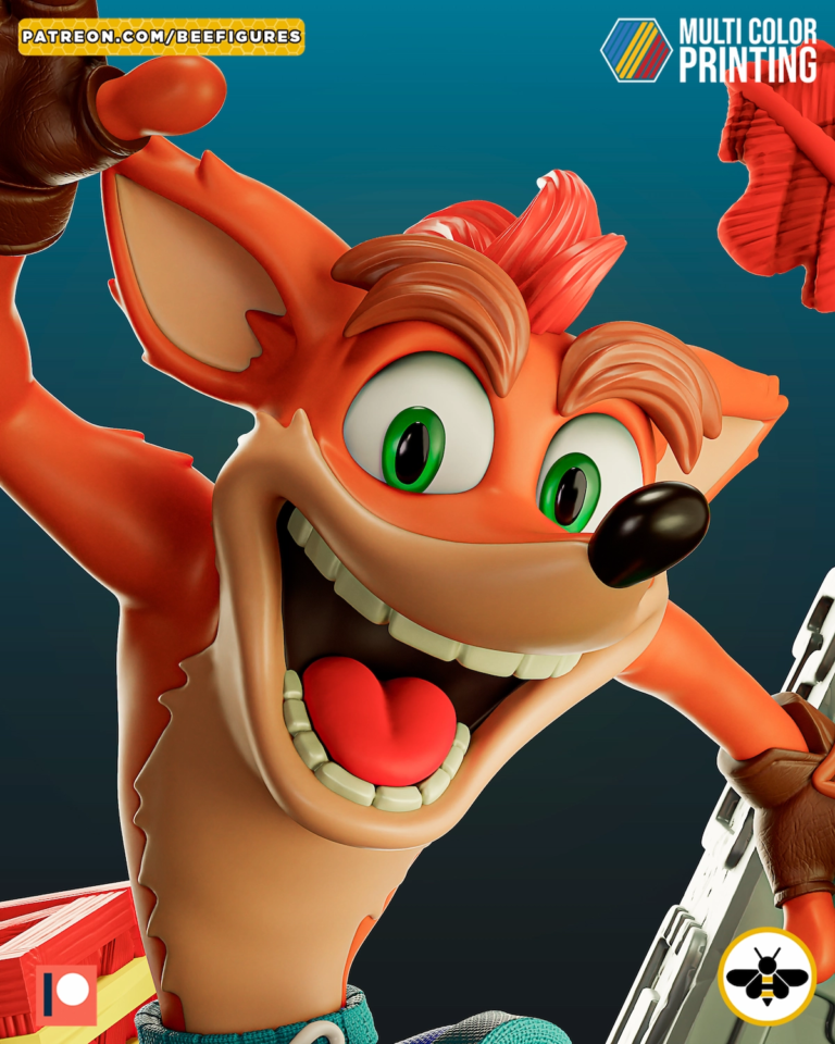 Crash Diorama 2 - Crash Bandicoot STL