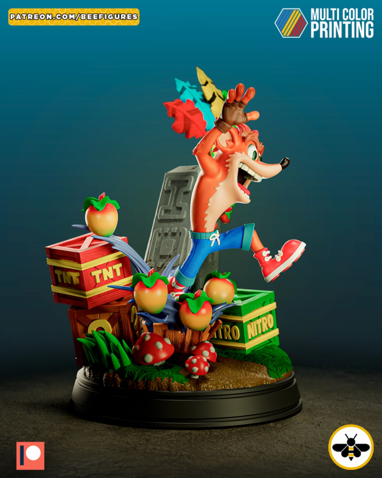 Crash Diorama 2 - Crash Bandicoot STL