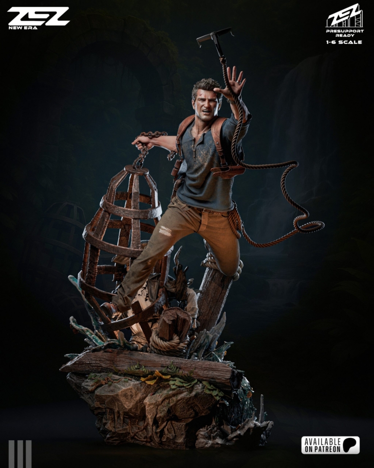 Nathan Drake STL + Bust - Uncharted