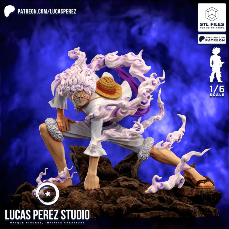 Luffy Gear 5 STL 2 - One Piece