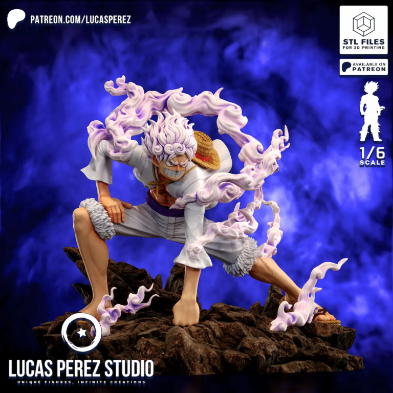 Luffy Gear 5 STL 2 - One Piece