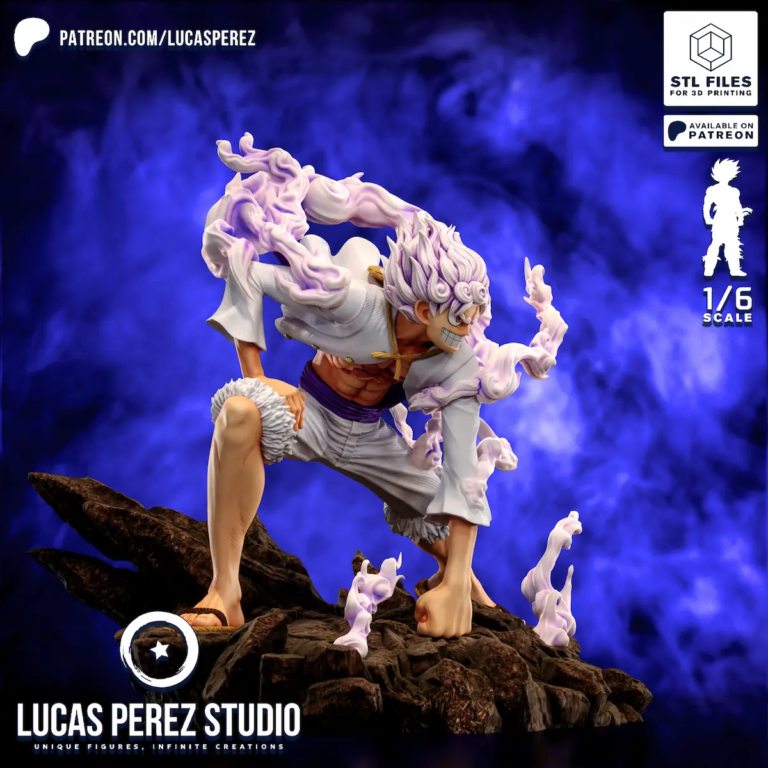 Luffy Gear 5 STL 2 - One Piece