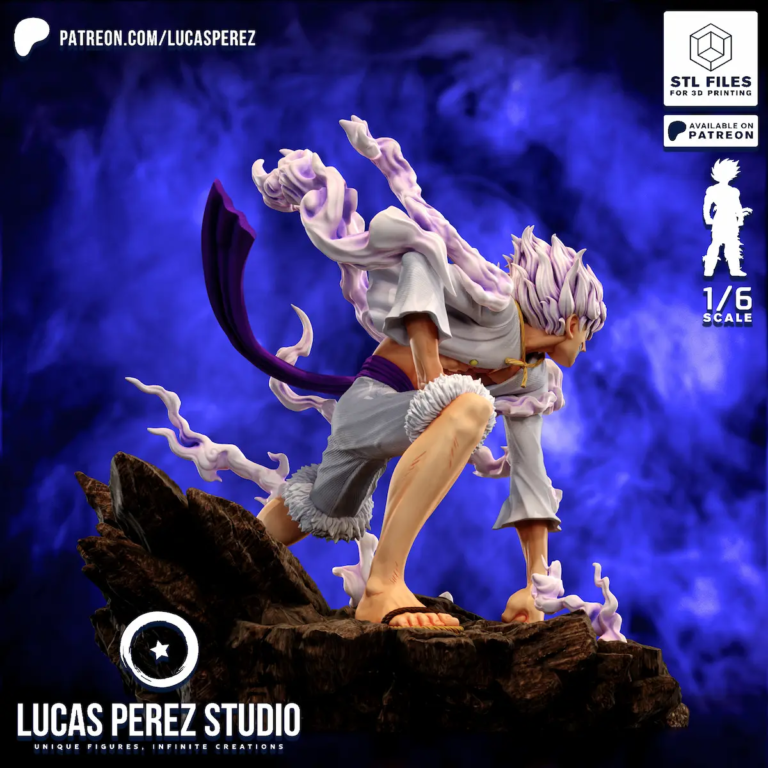 Luffy Gear 5 STL 2 - One Piece