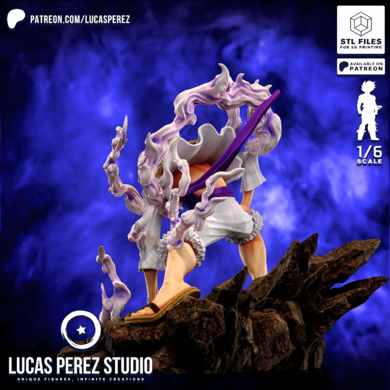 Luffy Gear 5 STL 2 - One Piece