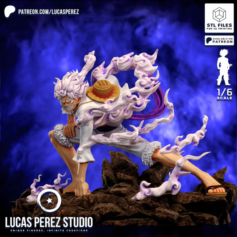 Luffy Gear 5 STL 2 - One Piece