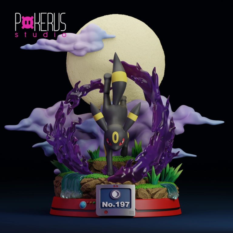 Umbreon STL Diorama - Pokémon