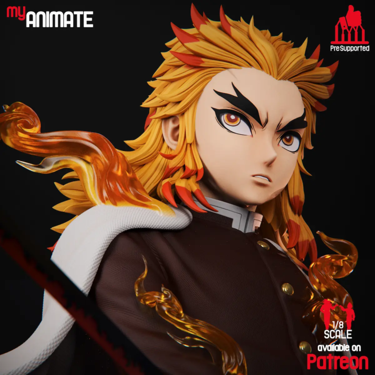 Rengoku STL + Bust 2 - Demon Slayer: Kimetsu no Yaiba