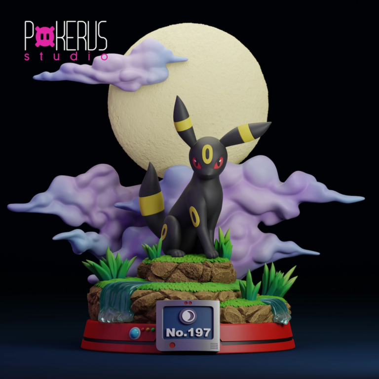 Umbreon STL Diorama - Pokémon