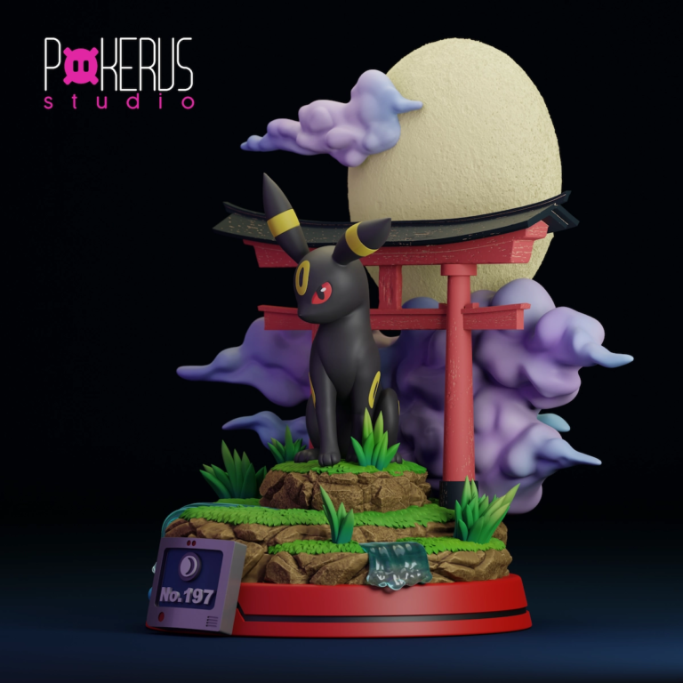 Umbreon STL Diorama - Pokémon