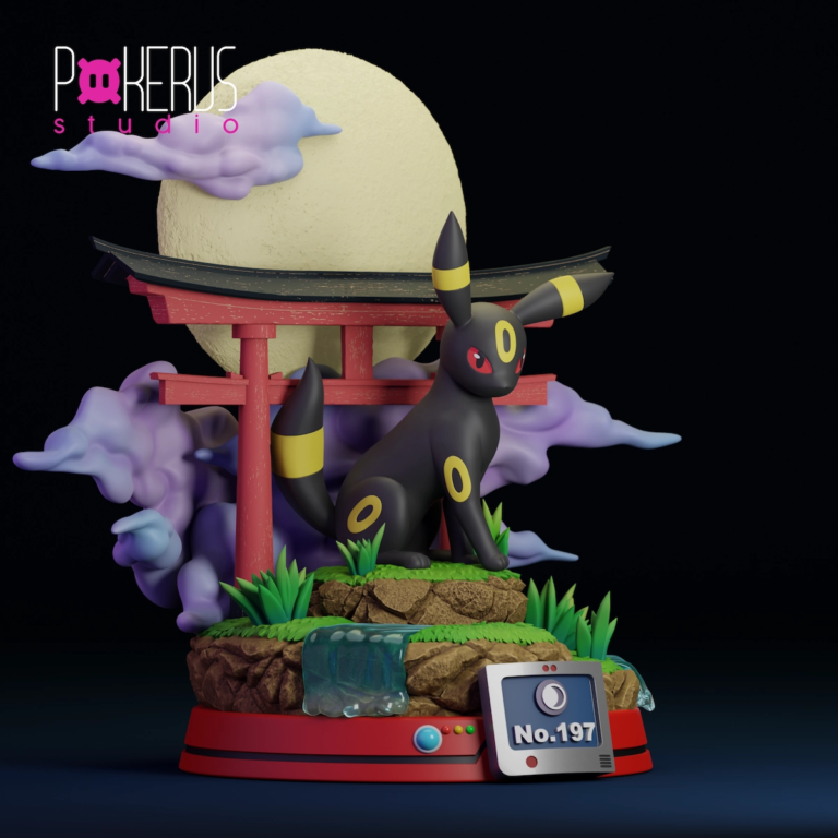 Umbreon STL Diorama - Pokémon