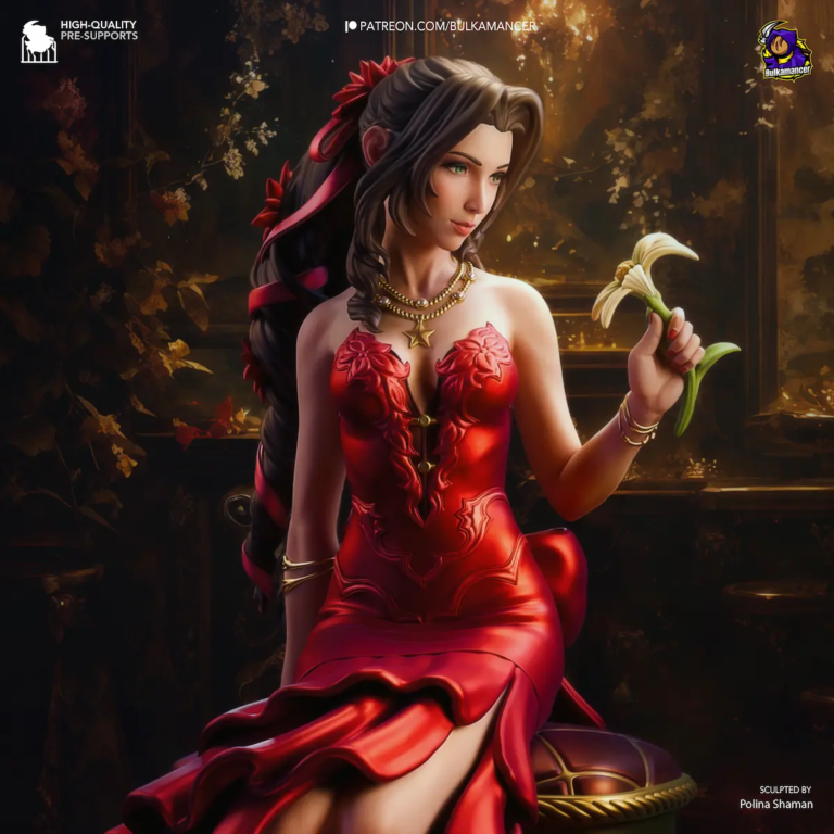 Aerith Gainsborough STL Cover