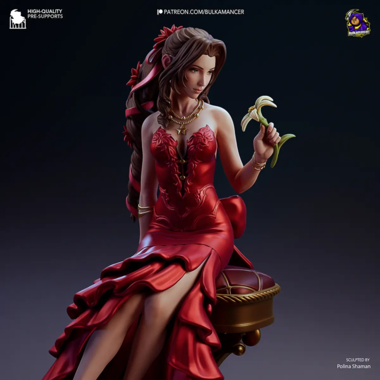 Aerith Gainsborough STL 2 - Final Fantasy