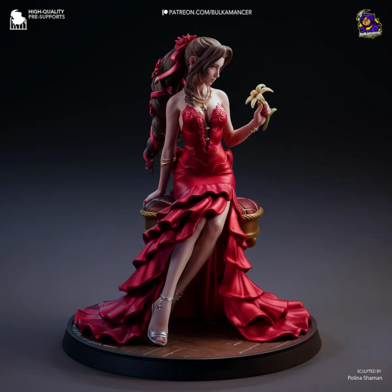 Aerith Gainsborough STL 2 - Final Fantasy