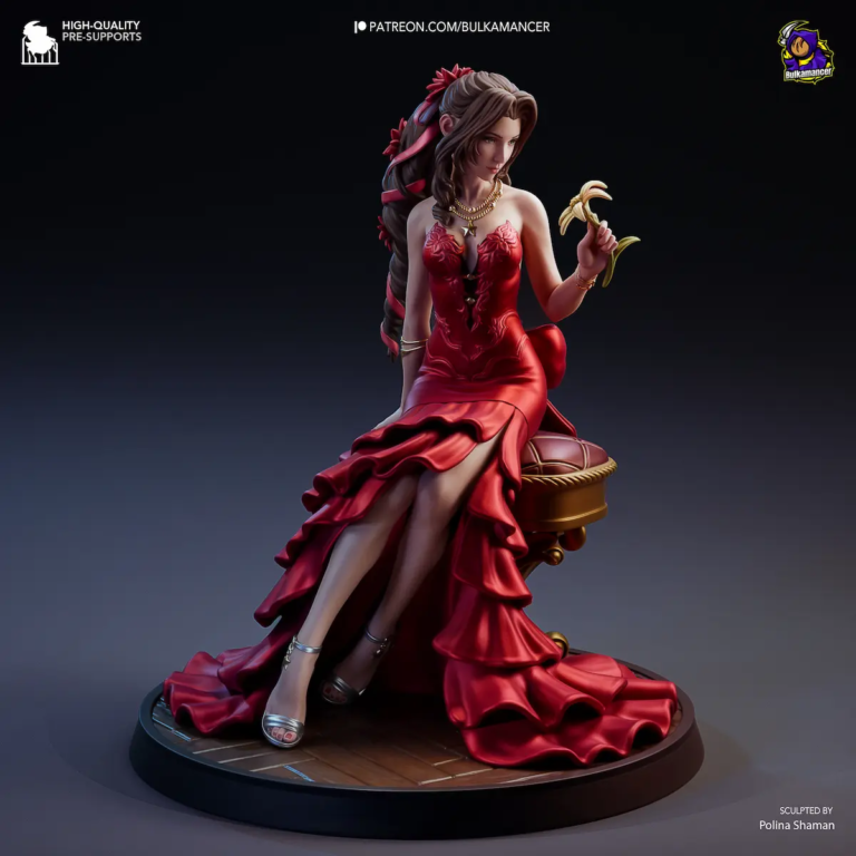 Aerith Gainsborough STL 2 - Final Fantasy