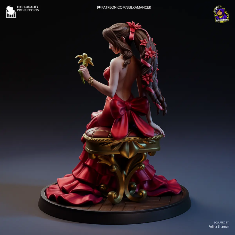 Aerith Gainsborough STL 2 - Final Fantasy