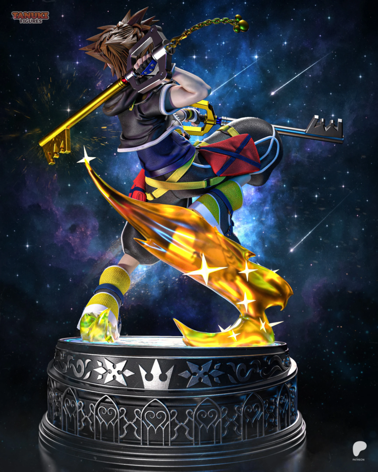 Sora STL + Bust - Kingdom Hearts