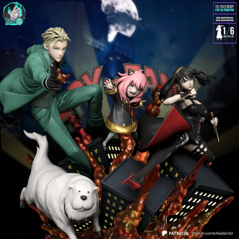 Spy x Family STL Diorama Cover