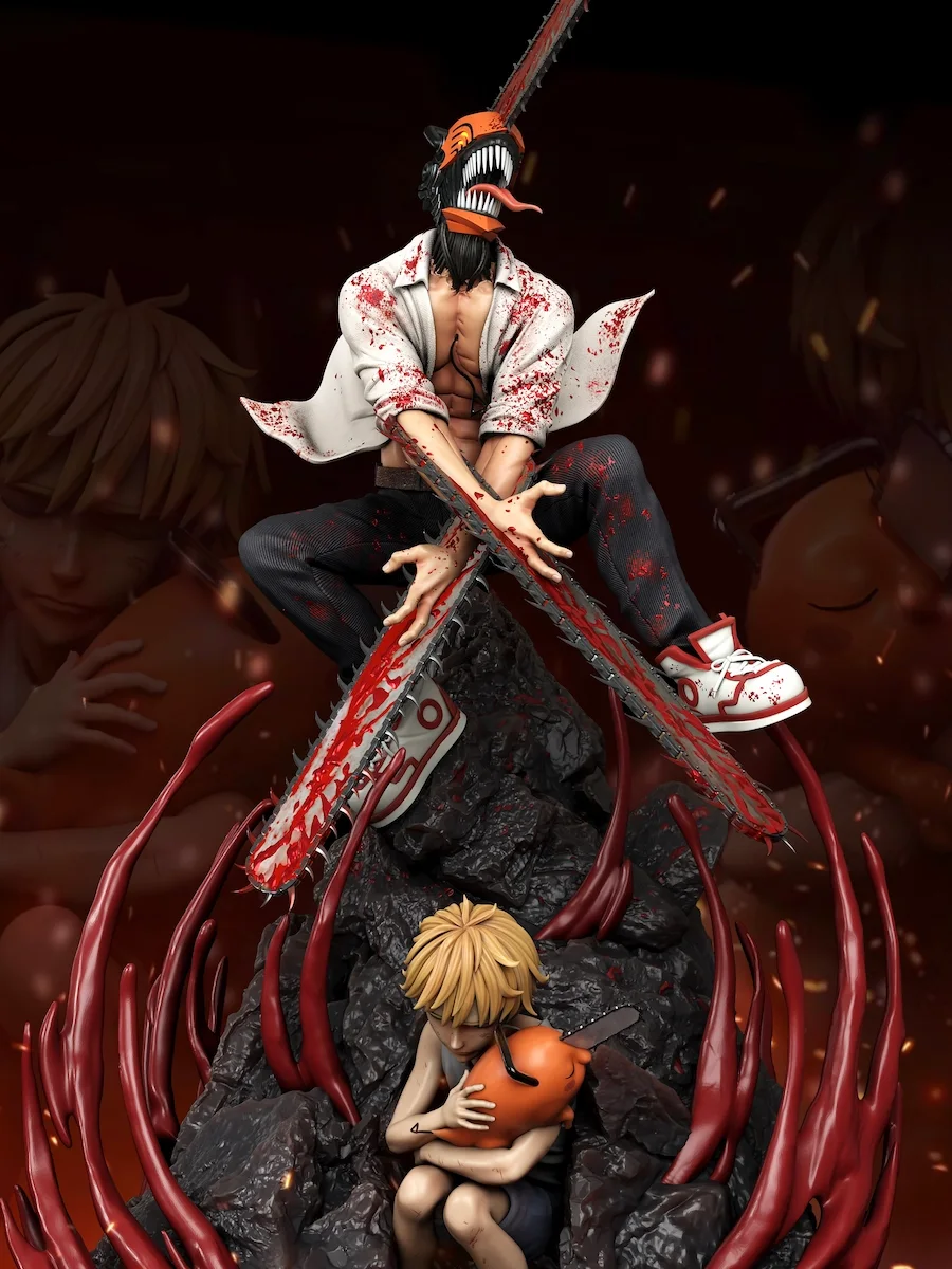 Denji & Pochita Diorama STL Cover