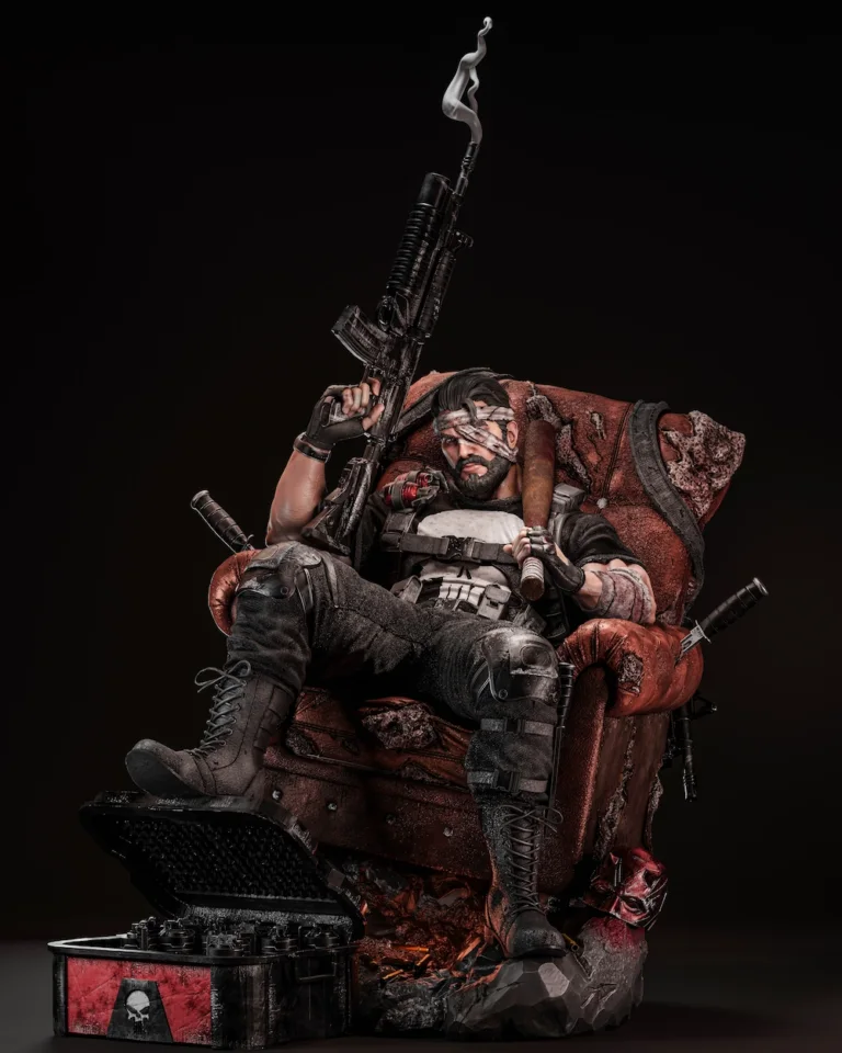 Punisher STL + Extras + Bust - Marvel