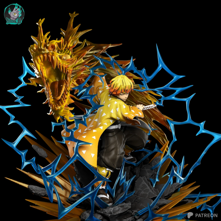 Zenitsu STL Flaming Thunder God - Demon Slayer: Kimetsu no Yaiba