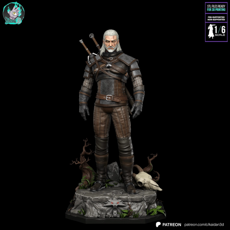 Geralt of Rivia STL 3 - The Witcher