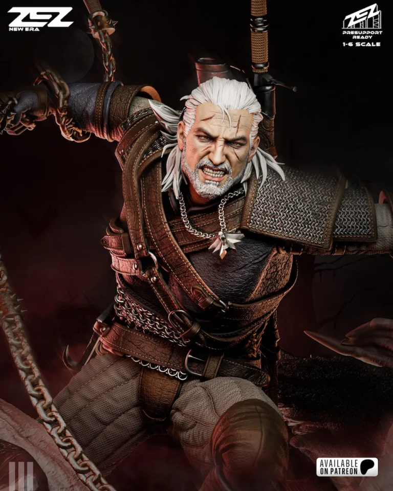 Geralt of Rivia STL Cover